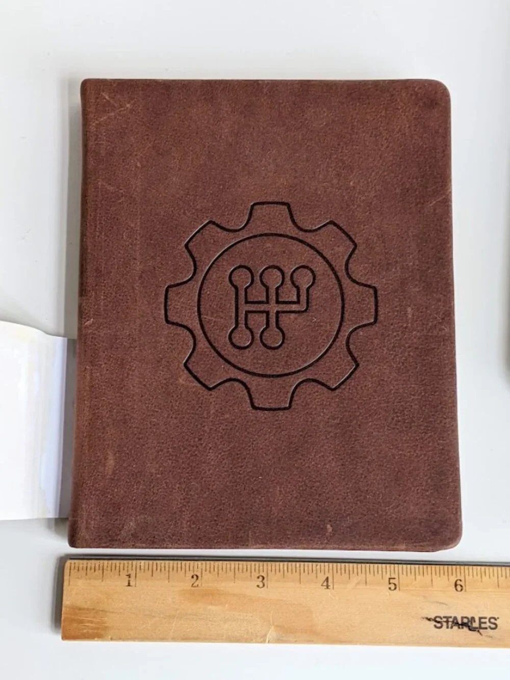 One Brown Leather Journal Notebook *New 208 Smooth Ivory Pages 5.5x7